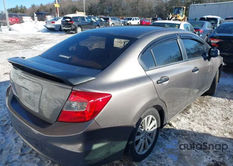 2012 Honda Civic Ex из США, поврежденный, VIN 19XFB2F80CE383706